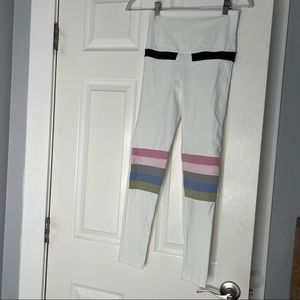 Port De Bras Moto Rainbow Legging Chantilly / Pastel size medium